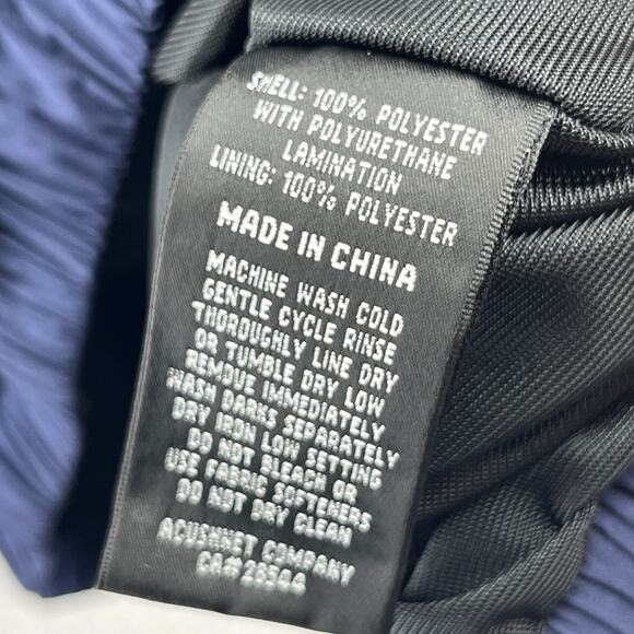 FOOTJOY Jacket Mens L DryJoys Golf Rain Windbreaker 1/4 Zip Short Sleeve Blue - Picture 12 of 15